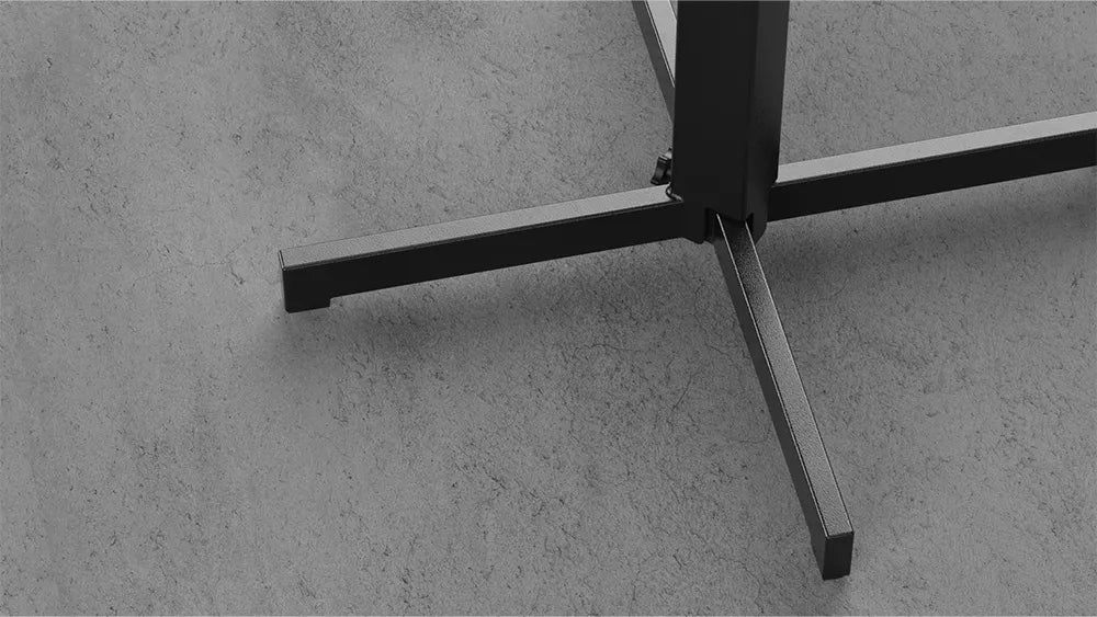Rockless table on concrete