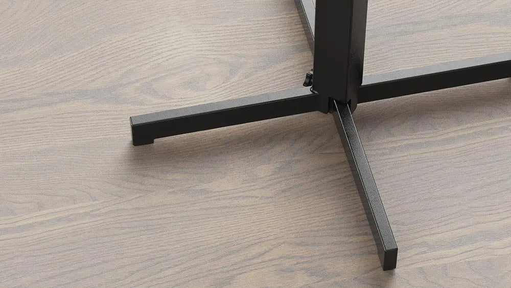 Rockless table on wood