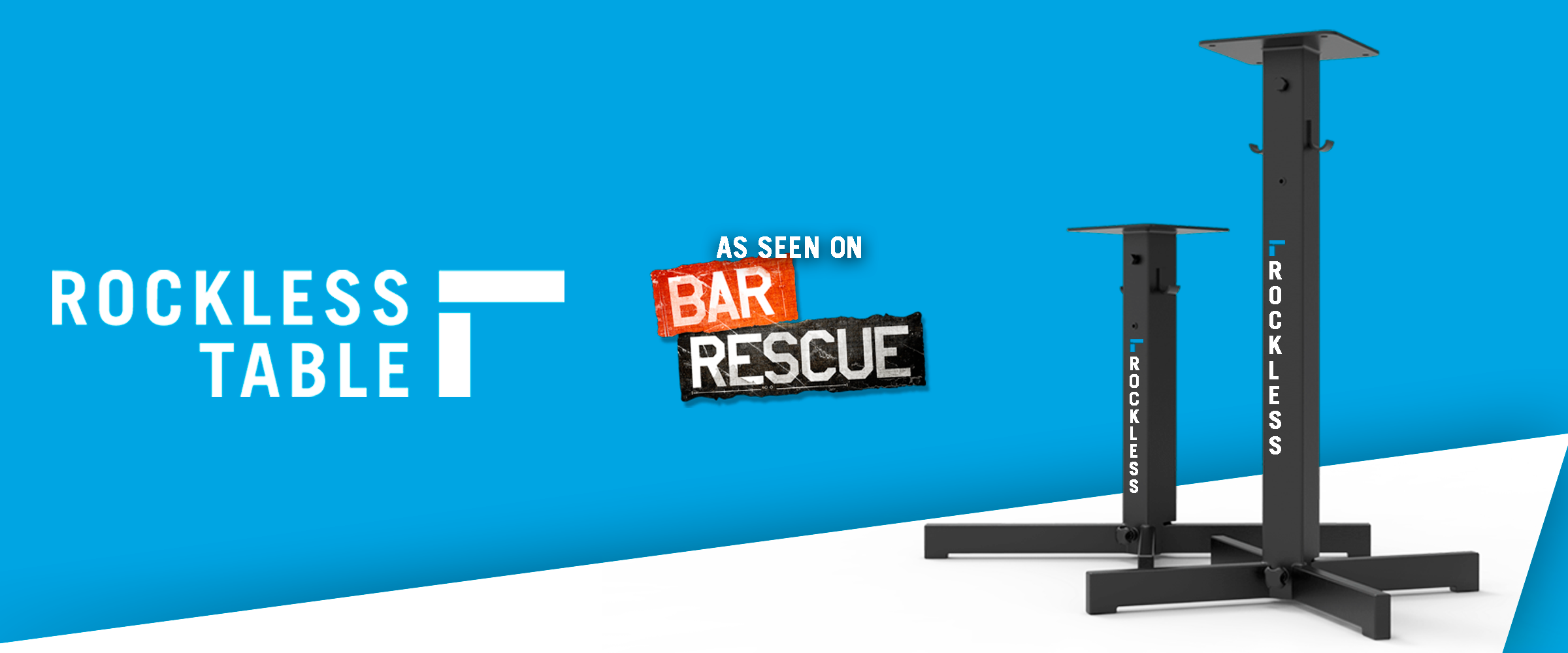Revolutionary Rockless Table Featured on the Paramount Network’s Bar Rescue as the solution to one of the most common complaints