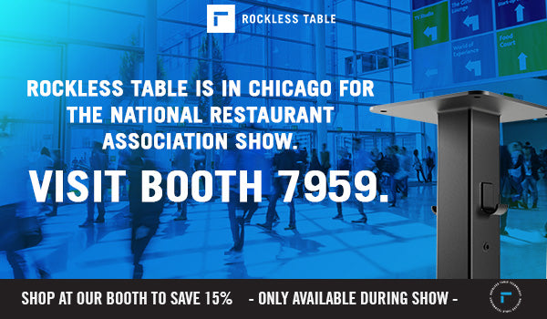 Rockless Table debuts their “99 Problems” Campaign at the National Restaurant Association Show.
